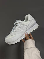 NEW BALANCE 574 | WHITE LEATHER/ NET (2)