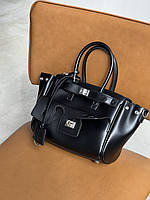 Сумка Balenciaga Bel Air Tote Bag Small size чорний+срібло — Premium Є