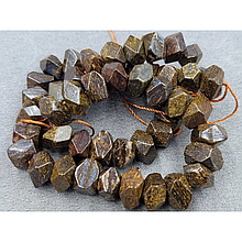 Натуральні намистини Бронзит 10-11*7-8мм