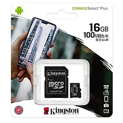 Картка пам'яті memory card 16 ГБ Kingston Canvas Select Plus