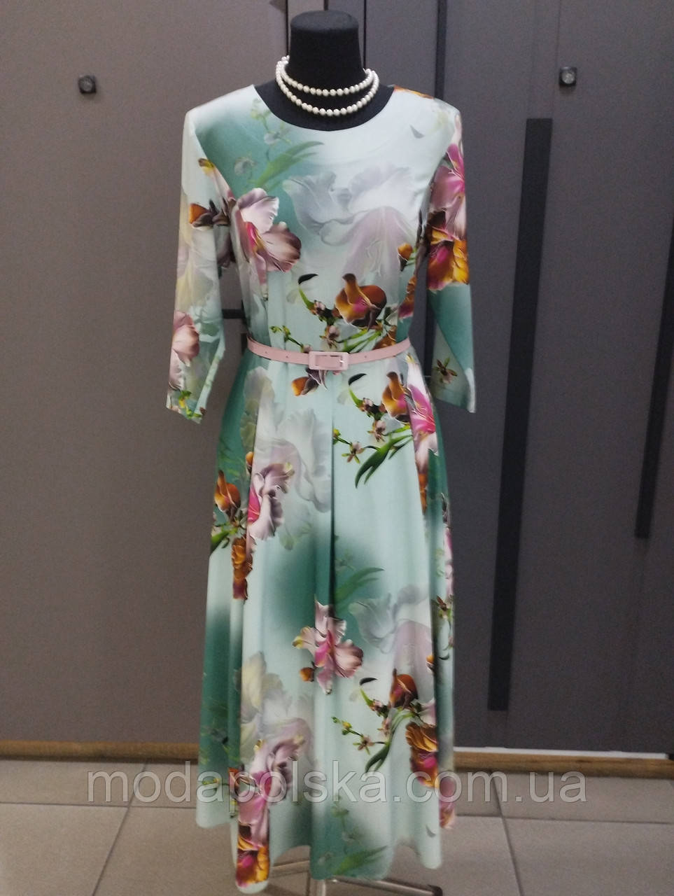 Довге плаття "Ledy W".Іриси, фото 1