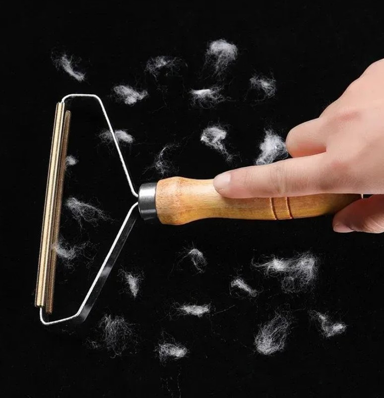 Комплект з трьох скребків для чищення вовни та катишків, фото 1