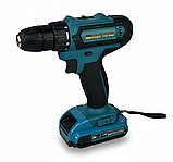 Професійний шуруповерт-дріль Alfarid акумуляторний 24V 5A/h Li-Ion в кейсі, фото 6