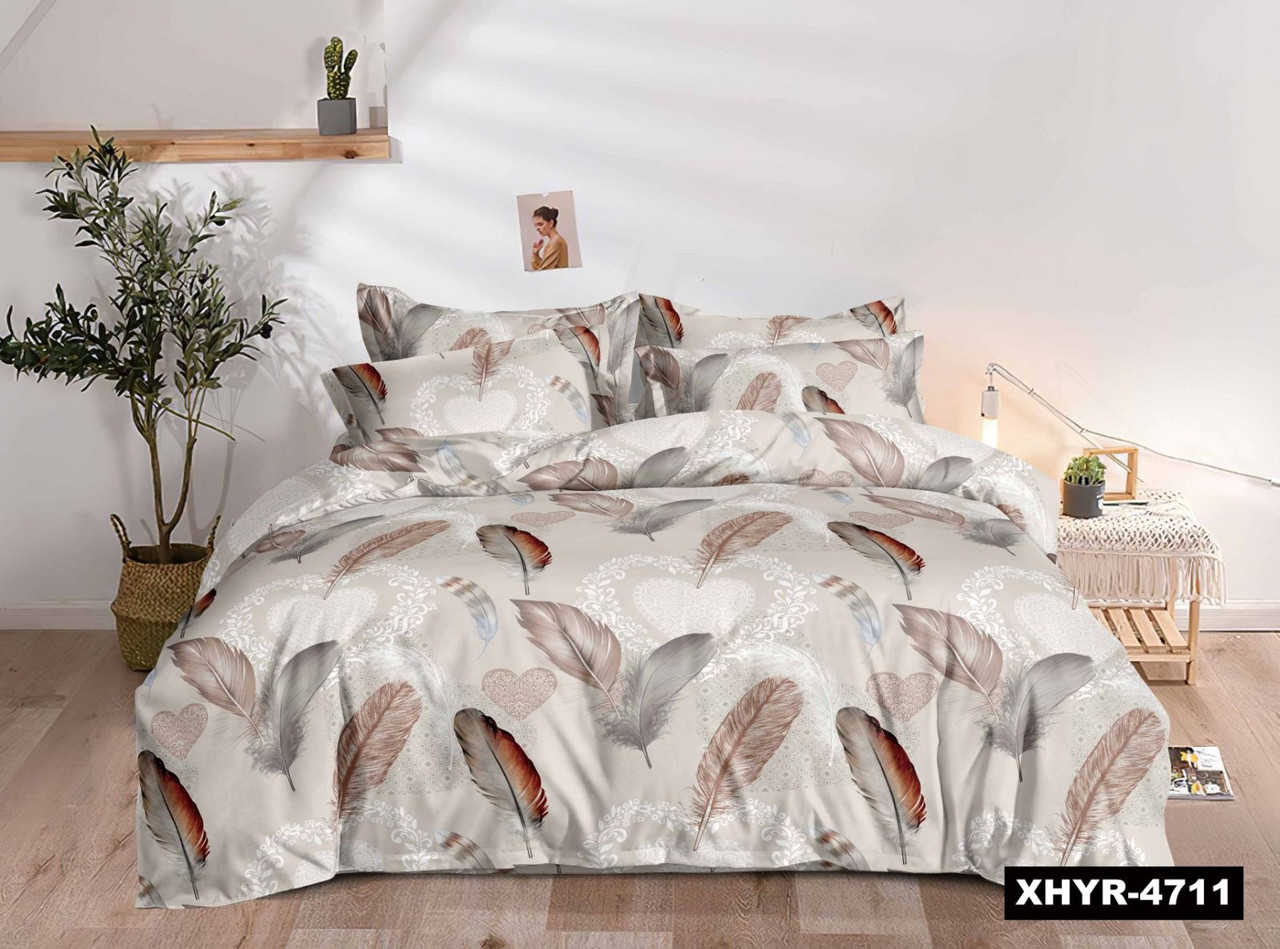 Фланелева постільна білизна Royal Dream байка feathers, фото 1