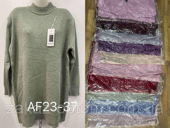 Светр-туніка жіночий оптом (52-60) Китай AF23-37-140711, фото 1