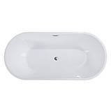 Ванна окремостояча 170х75х58 см акрилова Insana Serena WB овальна з сифоном і ніжками, фото 4