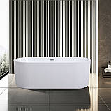 Ванна окремостояча 170х75х58 см акрилова Insana Serena WB овальна з сифоном і ніжками, фото 5