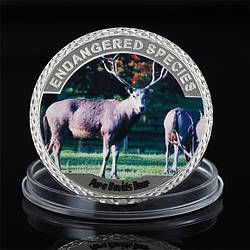 Сувенір монета "Олень Шухляди" із серії «Існувальні різновиди тварин»