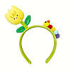 Обруч обідок для дівчинки квітка тюльпан із гусеницею, фото 6