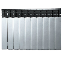 Радіатор біметалевий MIRADO 500х96 Silver 4 секції (6555337)