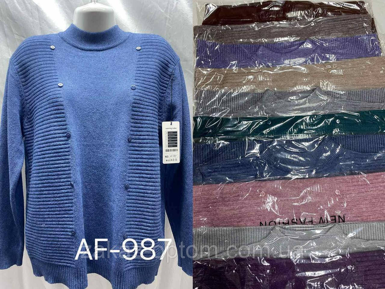 Светр жіночий оптом (52-58) Китай AF987-140743