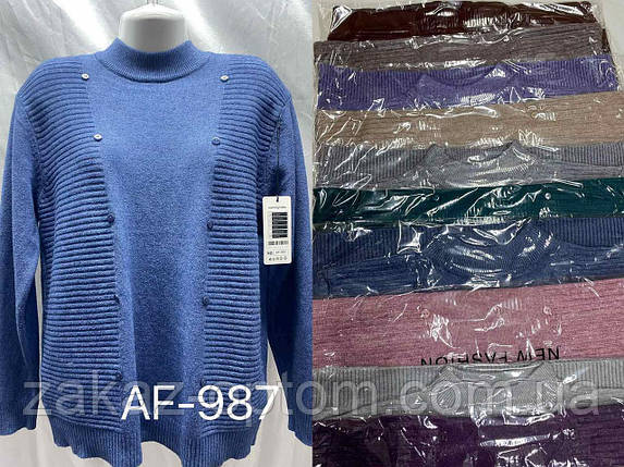 Светр жіночий оптом (52-58) Китай AF987-140743, фото 1