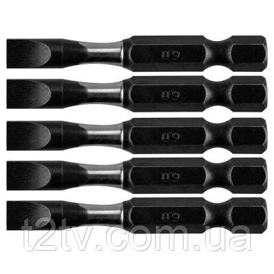 Набір біт Neo Tools ударних 50 мм, SL6-5 шт., сталь S2 (09-581), фото 1