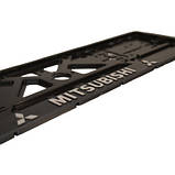 Оригінал! Рамка номерного знака CARLIFE пластик з об'ємними літерами Mitsubishi (2шт) (24-012) - Вища Якість!, фото 2