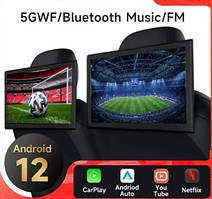 Автомобільний монітор для підголівника Android телевізор для заднього сидіння, WiFi BT CarPlay