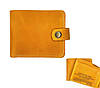 Шкіряний гаманець з нанесенням Твоя Мама, гаманець з написом Для Мого Сина, натуральна шкіра ручної роботи, жовтий, 11*9 см, фото 6