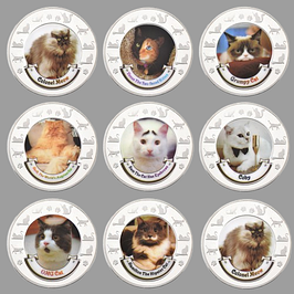 Монети з кішками