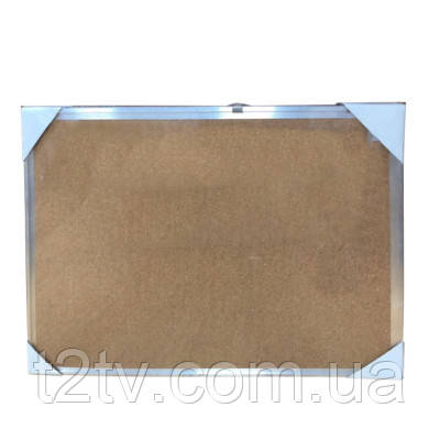 Офісна дошка H-Tone коркова 90х120 см, алюмінієва рамка (BOARD-HT-JJ41122-4), фото 1