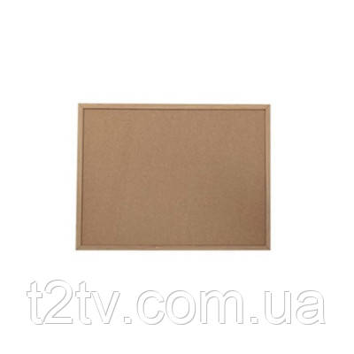 Офісна дошка H-Tone коркова 60х80 см, дерев'яна рамка (BOARD-HT-JJ411312-3), фото 1