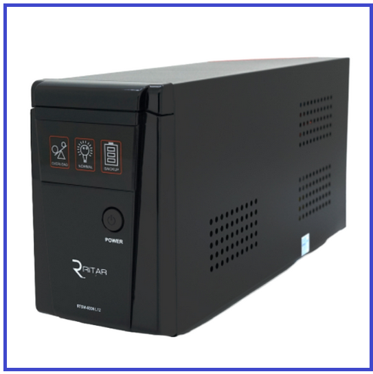 ДБЖ з правильною синусоїдою Ritar RTSW-600NL12 600VA (360Вт) LED 7A 12В AGM,GEL, фото 1