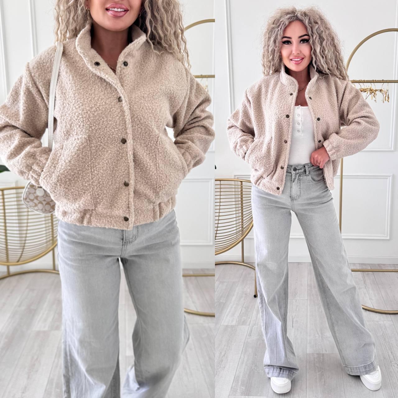 Куртка жіноча трендова букле у кольорах (Норма та напівбатал), фото 1