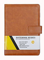 Блокнот для записів Leader А5,120 сторінок, клітинка на магнітній застібці 205-25