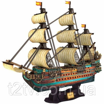 Пазл Cubic Fun Тривимірна головоломка-конструктор Іспанська Армада Сан Феліпе (T4017h), фото 1