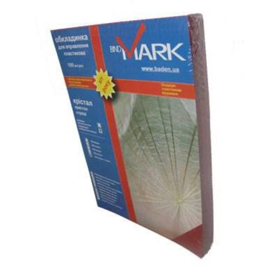 Обкладинка для палітурки bindMARK пл. Кристалл А4 180 мкн (100 шт.) синяя (40023), фото 1