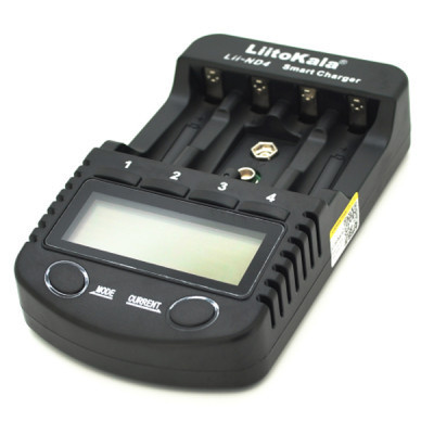 Зарядний пристрій LiitoKala Lii-ND4, 4x(NiMH/NiCd) + 1*9V(крона), discharge function, display, фото 1