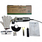 Болгарка Craft-tec PXAG-433 LIMITED (920 Вт, окуляри + рукавички)