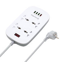 Популярний! Мережевий фільтр живлення ColorWay 4 розетки/4USB White 1.8м (1QC3.0 + 3 AUTO ID) (CW-CHU44QW) - Краща якість тільки