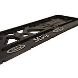 Оригінал! Рамка номерного знака CARLIFE пластик з об&apos;ємними літерами Ford (2шт) (24-004) - Вища Якість!, фото 2