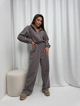 Комбінезон жіночий трендовий з флісу у кольорах (Норма)
