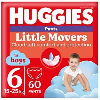 Популярний! Підгузки Huggies Pants 6 (15-25 кг) для хлопчиків 60 шт (5029053564142) - Краща якість тільки на Nukleon.com.ua