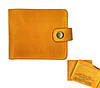 Шкіряний гаманець з написом Твій Тато, гаманець з гравіюванням Для Нашого Сина, натуральна шкіра ручної роботи, жовтий, 11*9 см, фото 6