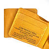 Шкіряний гаманець з написом Твій Тато, гаманець з гравіюванням Для Нашого Сина, натуральна шкіра ручної роботи, жовтий, 11*9 см, фото 3