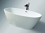 Ванна 170х80х58 см окремостояча акрилова Insana Florencia Line овальна з сифоном і ніжками, фото 2