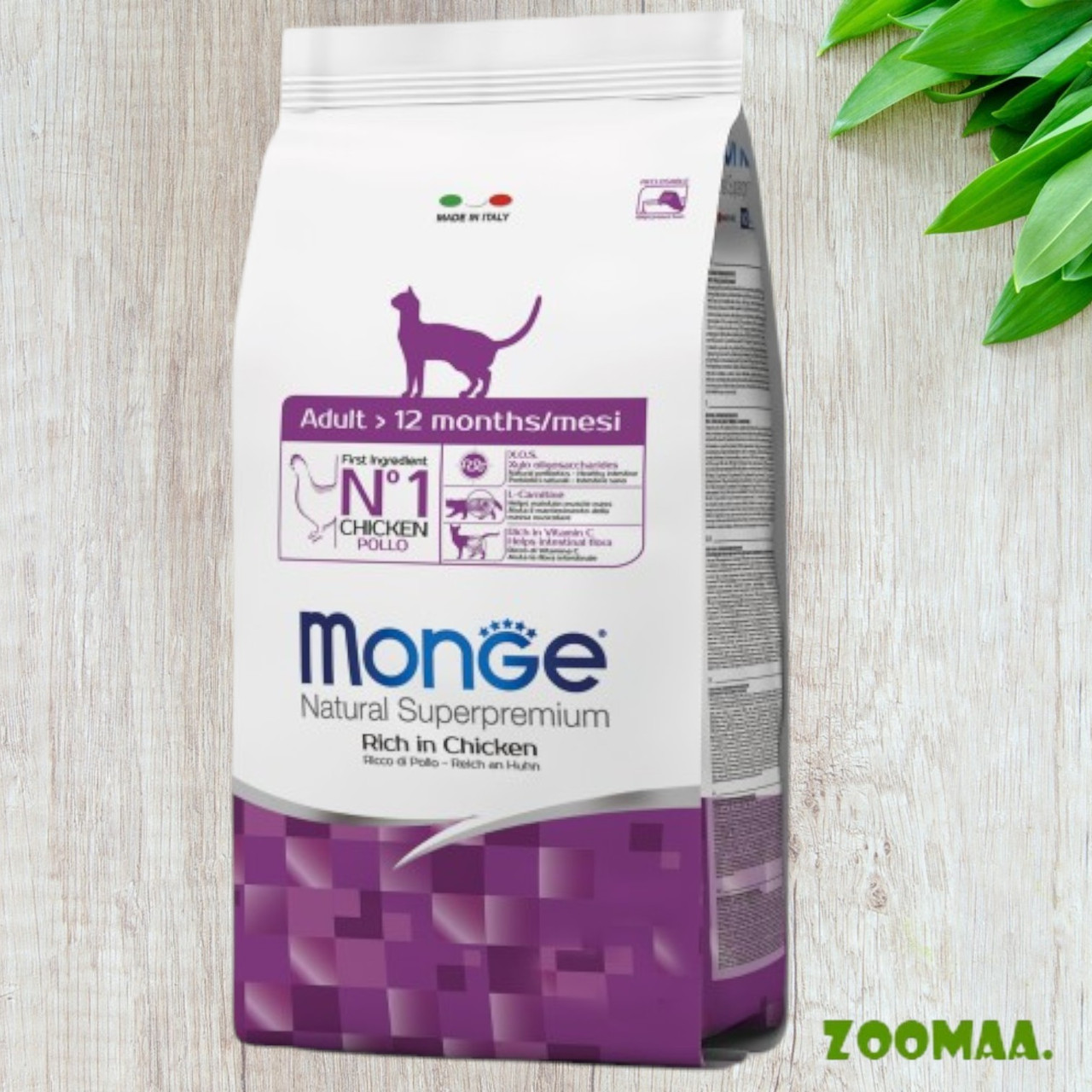 Monge Rich in Chicken Adult корм для дорослих кішок з куркою, 1.5 кг