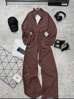 Комбінезон жіночий теплий з тринитки на флісі (Норма)