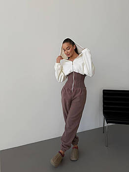 Комбінезон жіночий трендовий з двостороннього флісу (Норма)