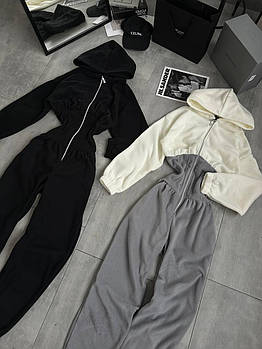 Комбінезон жіночий трендовий з двостороннього флісу (Норма)