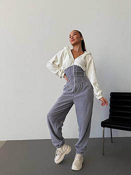 Комбінезон жіночий трендовий з двостороннього флісу (Норма)