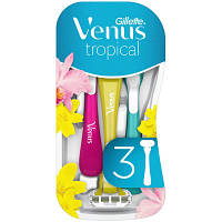 Популярний! Бритва Gillette Venus Tropical 3 шт. (7702018426263) - Краща якість тільки на Nukleon.com.ua