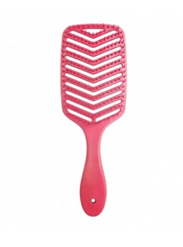 Щітка для волосся Diamond  Hollow Comb професійні масажні гребінці для волосся рожева