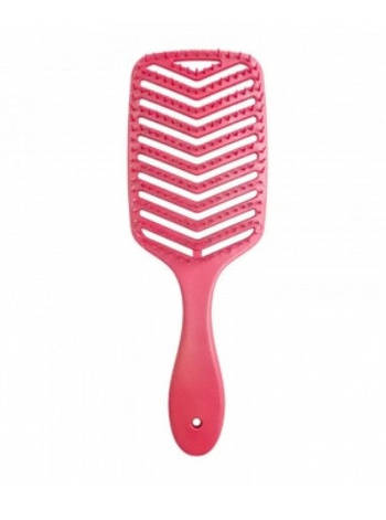 Щітка для волосся Diamond  Hollow Comb професійні масажні гребінці для волосся рожева, фото 1