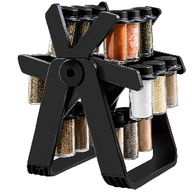 Набір для спецій (карусель) 18 ємностей на підставці, що крутиться Bohmann BH 7863-18 FL - MegaLavka