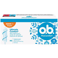 Популярний! Тампони o.b. ProComfort Super 16 шт. (3574660234329/3574661331164) - Краща якість тільки на Nukleon.com.ua
