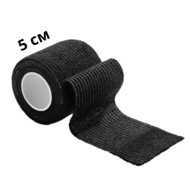 Бинт бандажний для тату чорний 5 см×4.5 м, фото 1