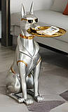 Статуя-столик "Собака-метрдотель" з підносом, фото 2