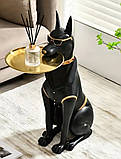 Статуя-столик "Собака-метрдотель" з підносом, фото 4
